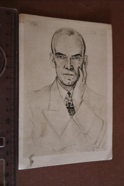 alte Willrich Karte - Portrait  Admiral Schniewind